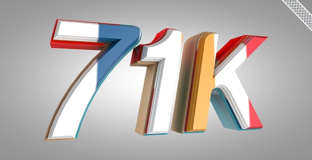PSD 3d render 71k seguidores