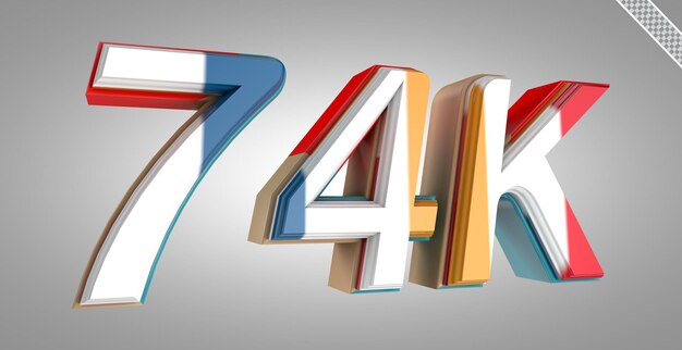 PSD 3d render 74k seguidores
