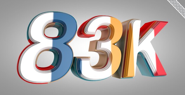 PSD 3d render 83k seguidores