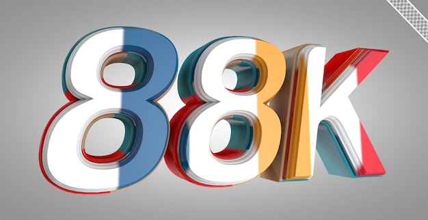 PSD 3d render 88k seguidores