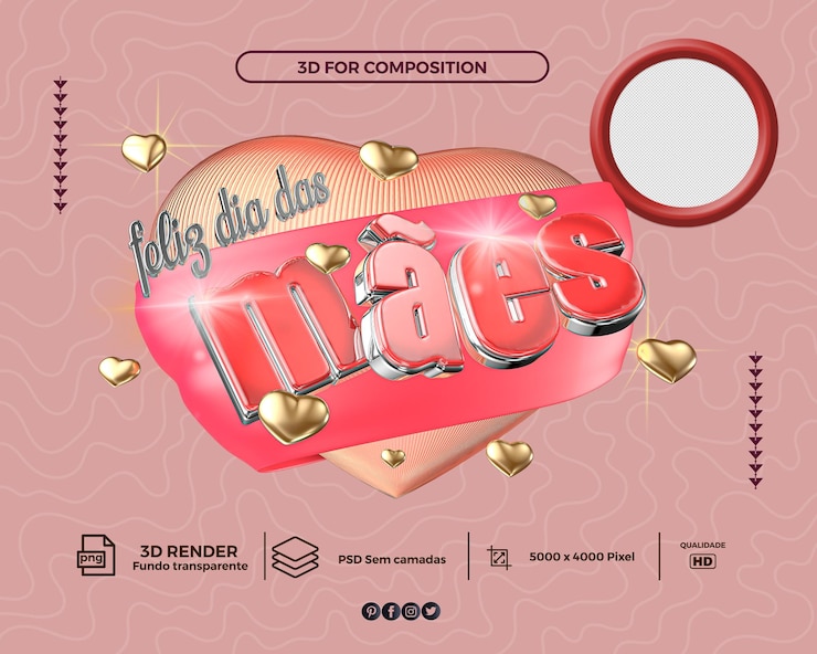 PSD psd_3d_render_data comemorativa_mes_das_maes