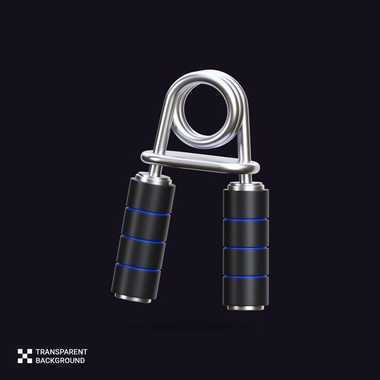 PSD psd 3d render hand gripper per l'allenamento della forza