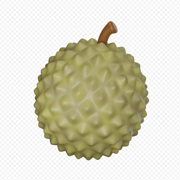 PSD psd 3d render ilustração de durian