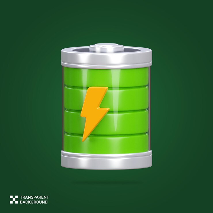PSD psd 3d render of batteray charger icon illustration