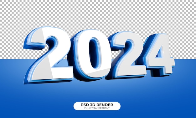Psd 3d-Rendering des 2024 Textes