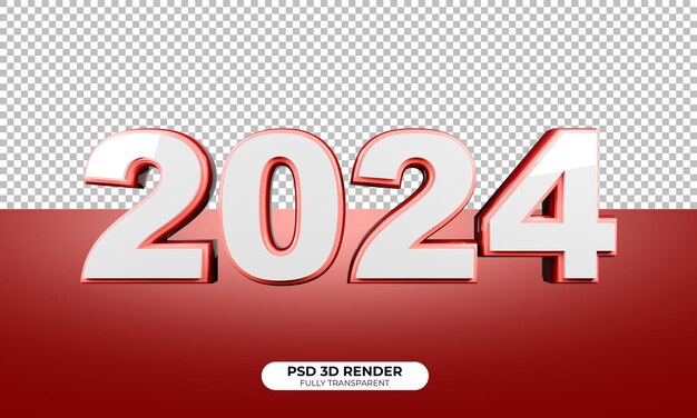 Psd 3d-Rendering des 2024 Textes