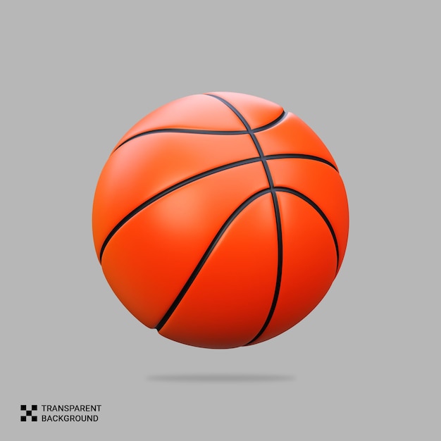 PSD 3D Rendering di pallacanestro