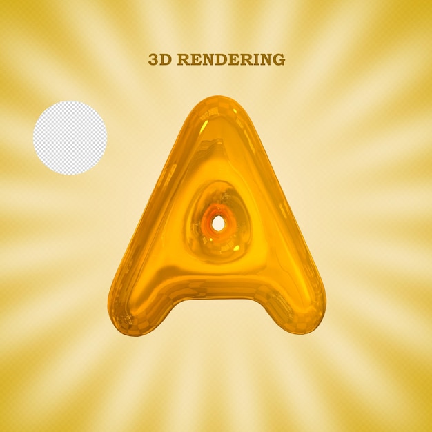 PSD psd 3d-rendering mit gold