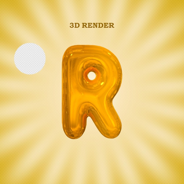 PSD psd 3d-rendering mit gold