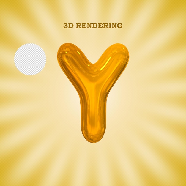 PSD psd 3d-rendering mit gold