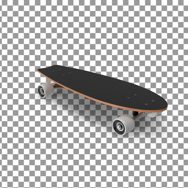 PSD psd 3d skateboard sur fond isolé et transparent