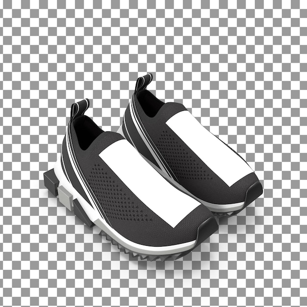 PSD 3D Sneakers Schuhe auf isoliertem und transparentem Hintergrund