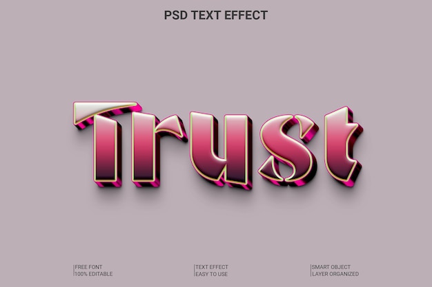 PSD 3D-Text-Stil-Effekt