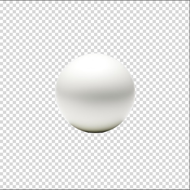 PSD 3D Uma bola está no ar com um fundo transparente