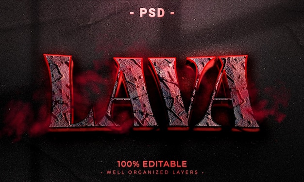 PSD 3D upravitelný text a mockup stylu s efektem loga s tmavým abstraktním pozadím