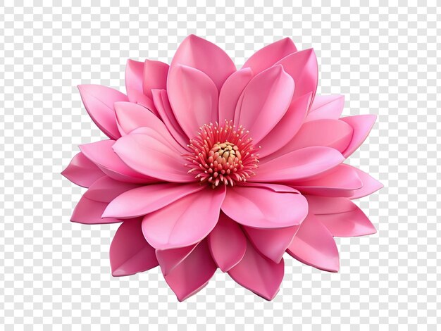 PSD 3d vue de fleur colorée pour n'importe quelle conception