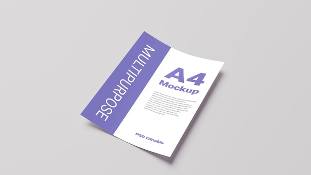 PSD a4-Flyer-Modell