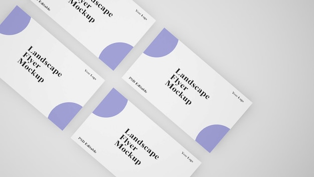 PSD a4-Flyer-Modell