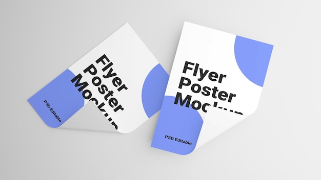 PSD a4-Flyer-Modell