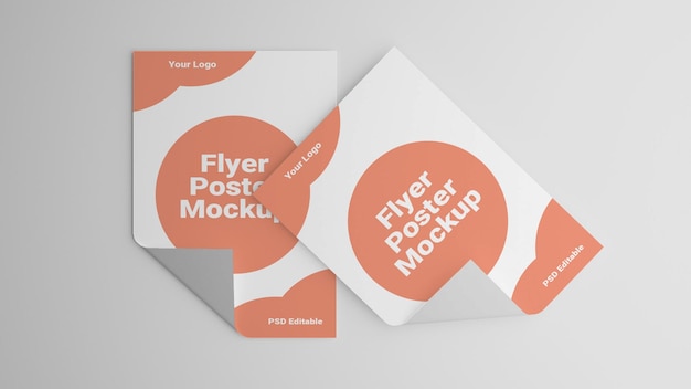 PSD a4-Flyer-Modell