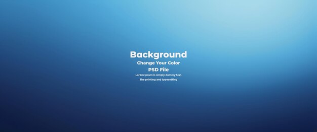 PSD Abstract blauer Gradient-Hintergrund leere blaue Textur