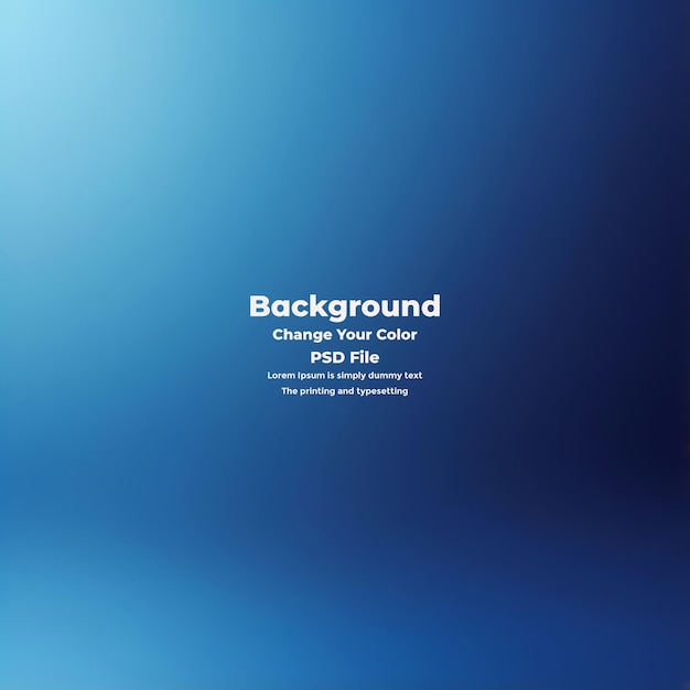 PSD Abstract blauer Gradient-Hintergrund leere blaue Textur