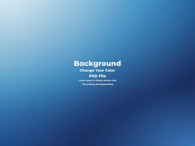 PSD Abstract blauer Gradient-Hintergrund leere blaue Textur