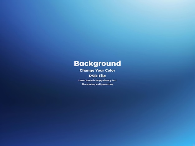 PSD Abstract blauer Gradient-Hintergrund leere blaue Textur