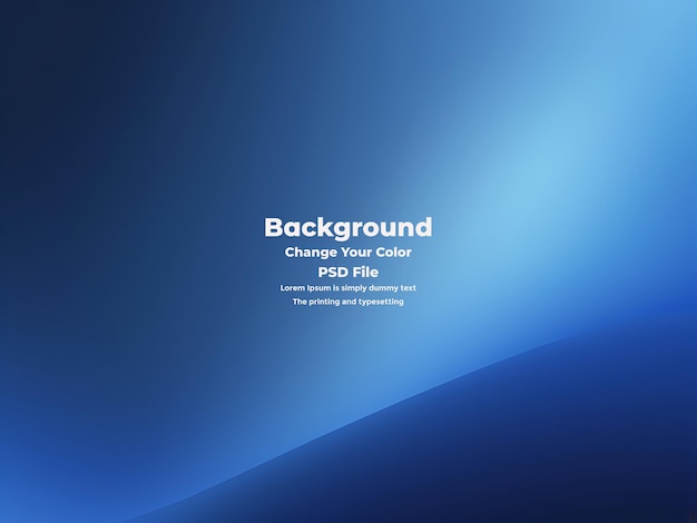 PSD Abstract blauer Gradient-Hintergrund leere blaue Textur