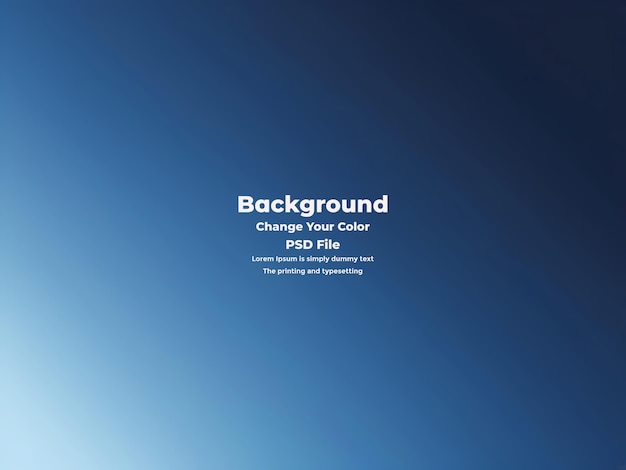 PSD Abstract blauer Gradient-Hintergrund leere blaue Textur