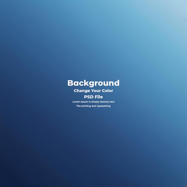 PSD Abstract blauer Gradient-Hintergrund leere blaue Textur