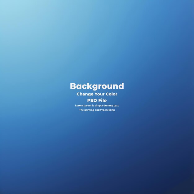 PSD Abstract blauer Gradient-Hintergrund leere blaue Textur