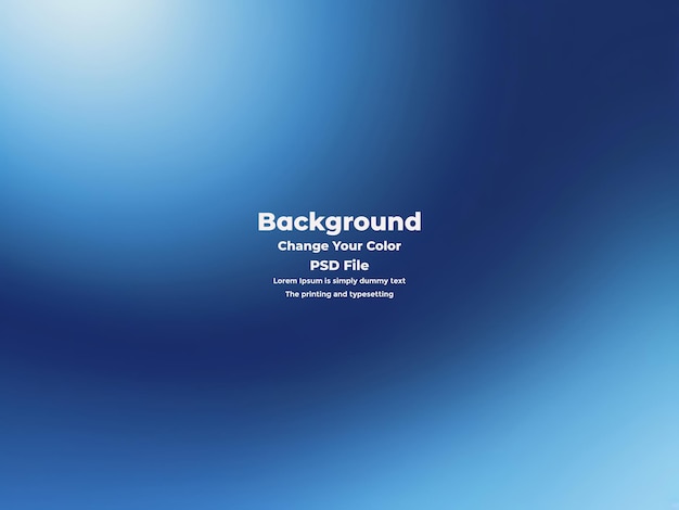 PSD Abstract blauer Gradient-Hintergrund leere blaue Textur