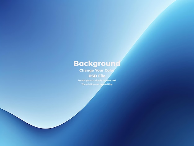 PSD Abstract blauer Gradient-Hintergrund leere blaue Textur
