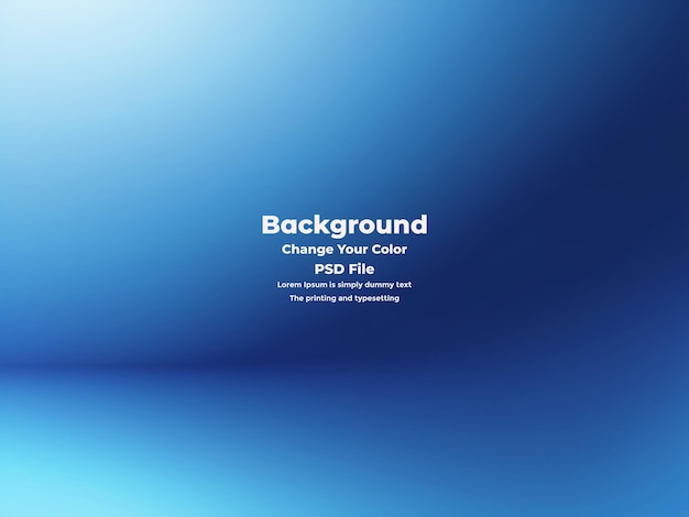 PSD Abstract blauer Gradient-Hintergrund leere blaue Textur