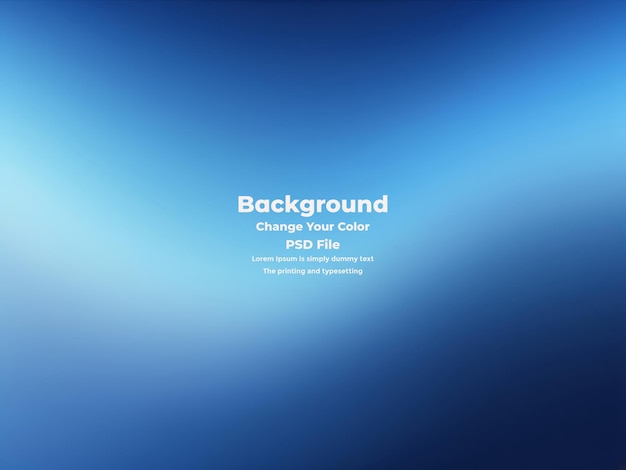 PSD Abstract blauer Gradient-Hintergrund leere blaue Textur