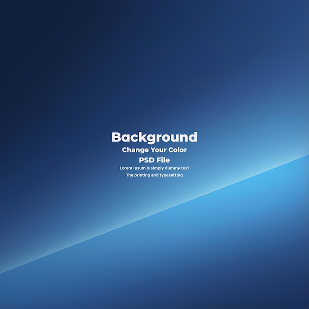 PSD Abstract blauer Gradient-Hintergrund leere blaue Textur