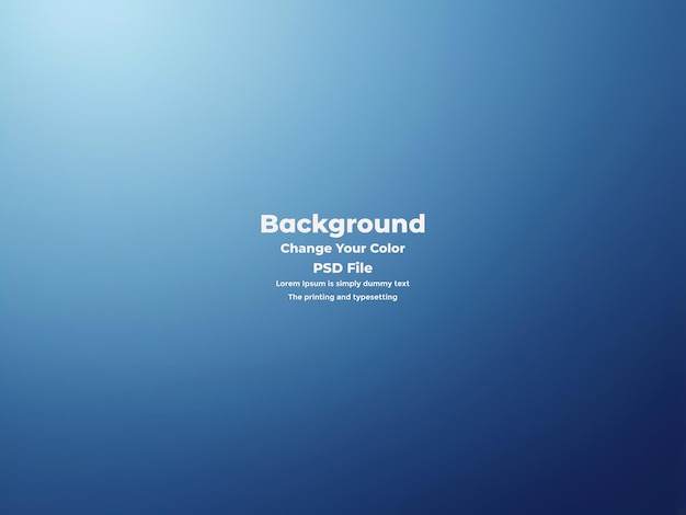 PSD Abstract blauer Gradient-Hintergrund leere blaue Textur