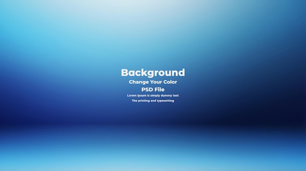 PSD Abstract blauer Gradient-Hintergrund leere blaue Textur