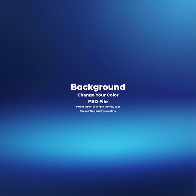 PSD Abstract blauer Gradient-Hintergrund leere blaue Textur