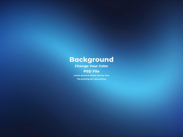 PSD Abstract blauer Gradient-Hintergrund leere blaue Textur
