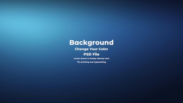 PSD Abstract blauer Gradient-Hintergrund leere blaue Textur