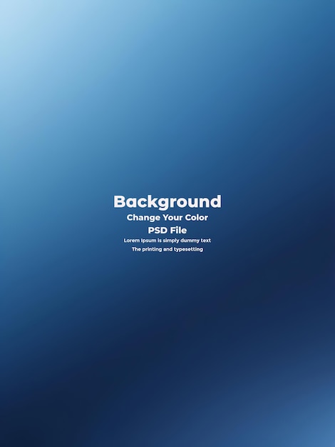 PSD Abstract blauer Gradient-Hintergrund leere blaue Textur