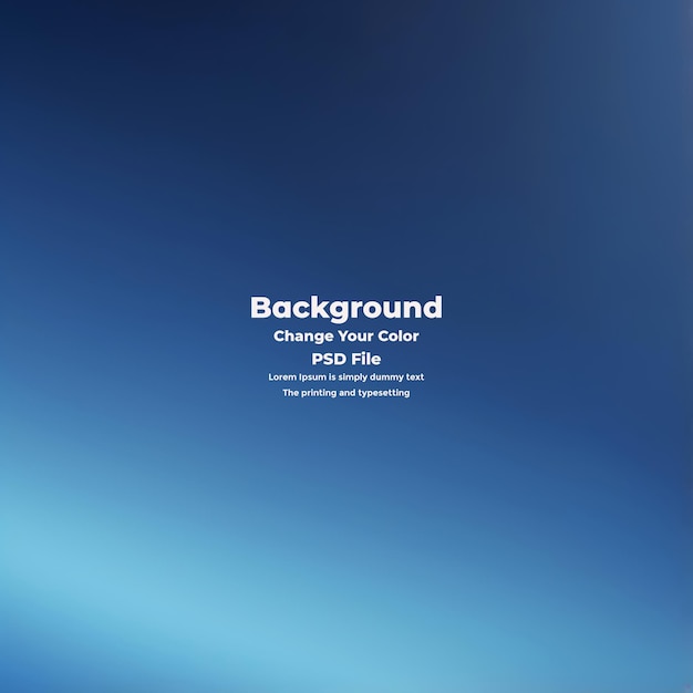 PSD Abstract blauer Gradient-Hintergrund leere blaue Textur