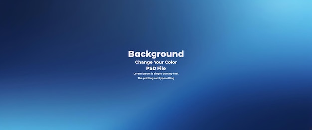 PSD Abstract blauer Gradient-Hintergrund leere blaue Textur