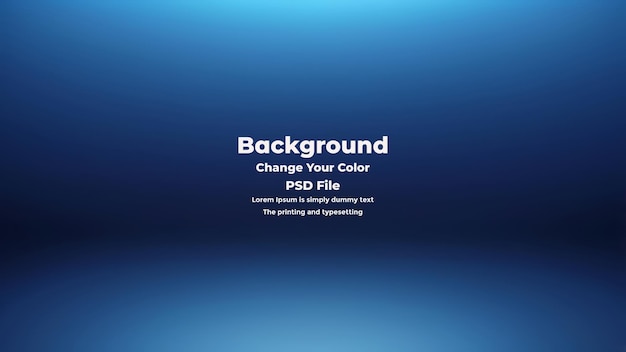 PSD Abstract blauer Gradient-Hintergrund leere blaue Textur