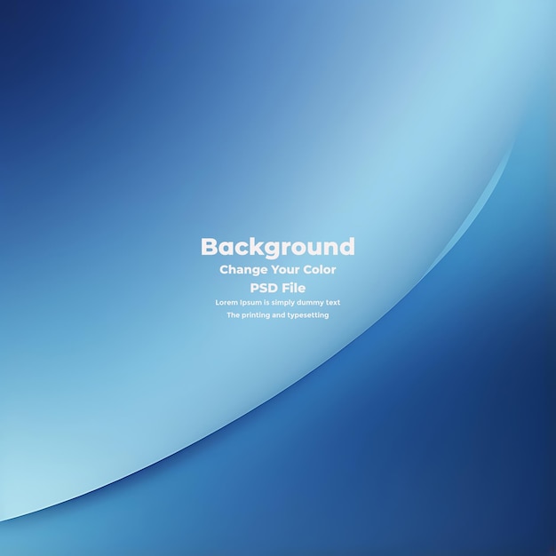 PSD Abstract blauer Gradient-Hintergrund leere blaue Textur