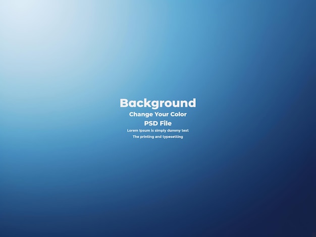 PSD Abstract blauer Gradient-Hintergrund leere blaue Textur