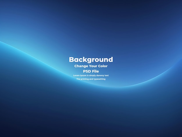PSD Abstract blauer Gradient-Hintergrund leere blaue Textur