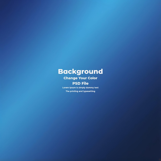 PSD Abstract blauer Gradient-Hintergrund leere blaue Textur